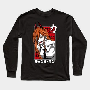 Devil Girl Power anime Fanart Long Sleeve T-Shirt